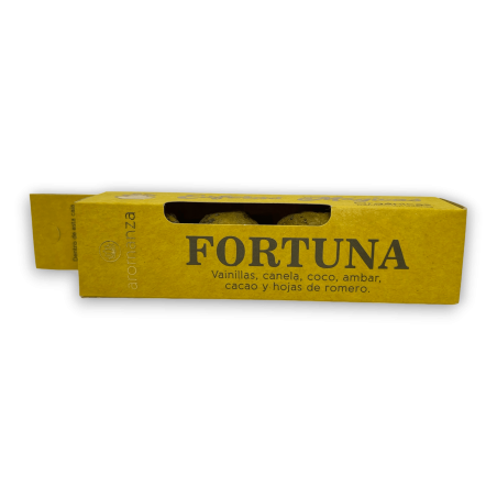 Esferes Màgiques Fortuna AROMANZA - Il·luminar-te Argentina - 4 bombetes defumació Vainilla, Canyella, Coco, Ambre, Cacau i Rome