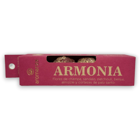 Magische Sferen Harmonie AROMANZA - Iluminarte Argentina - 4 bollen Champa, Sandelhout, Patchouli, Benzoë, Muskus en Palo Santo