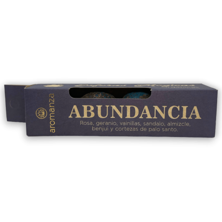 Esferas Mágicas Abundancia AROMANZA - Iluminarte Argentina - 4 bombitas Rosa, Geranio, Vainilla, Sándalo, Benjuí y Palo Santo