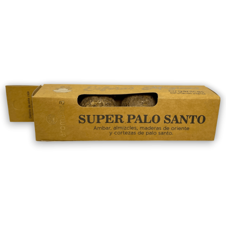 Sphères Magiques Super Palo Santo AROMANZA - Iluminarte Argentina - 4 bombes Ambre, Musc, Bois Orientaux et Palo Santo