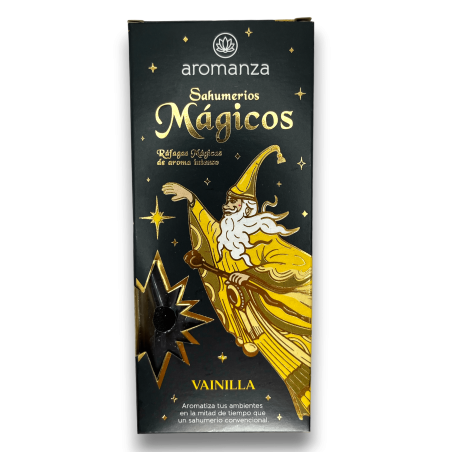 Sahumerios Mágicos Vainilla Aromanza Inciensos - Iluminarte Argentina - 10 barritas gruesas artesanales