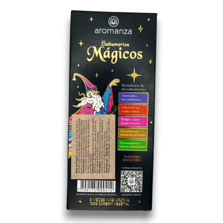 Sahumerios Mágicos Variedad Aromática Aromanza Inciensos - Iluminarte Argentina - 10 barritas gruesas artesanales