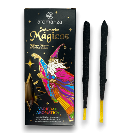 Magiczne Sahumerios Aromatic Variety Aromanza - Iluminarte Argentina - 10 grubych, ręcznie robionych patyczków