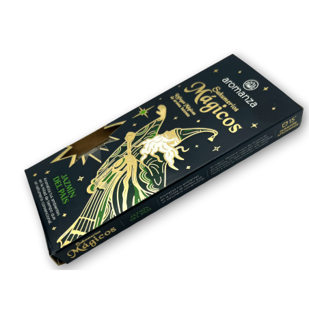 Magiczny Jaśmin Sahumerios z Kraju Kadzidła Aromanza - Iluminarte Argentina - 10 grubych, ręcznie robionych pałeczek
