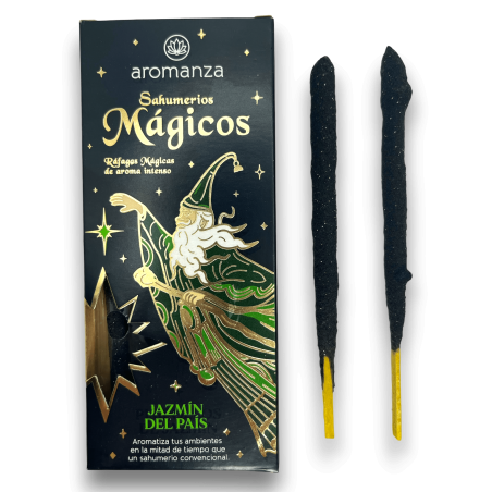 Magischer Jasmin des Landes Aromanza Räucherstäbchen - Iluminarte Argentina - 10 handwerkliche dicke Riegel