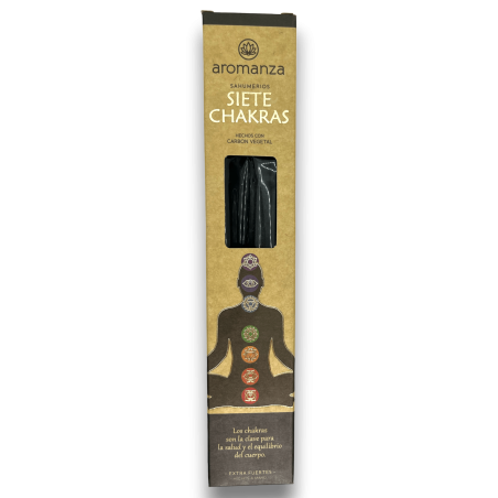 Sahumerios Siete Chakras Aromanza Wierook - Iluminarte Argentina - 7 extra sterke dikke stokjes