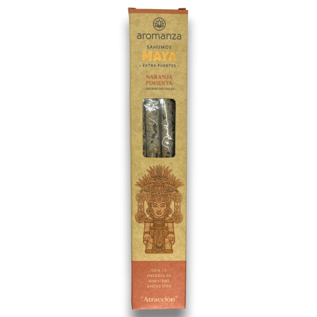 Sahumos Maya Orange Pepper Attraction Tămâie Aromanza - Iluminarte Argentina - 3 bețișoare extra mari / puternice