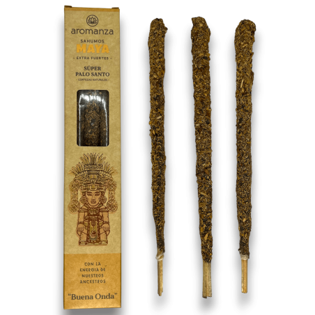 Encens Maya Sahumos Super Palo Santo Buena Onda Aromanza - Iluminarte Argentina - 3 extra Large / Strong bars