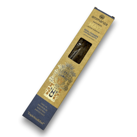 Maya Real Champa Smokes with Palo Santo Spirituality Aromanza Incense - Iluminarte Argentina - 3 extra large bars