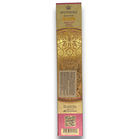 Sahumos Maya Berry Kiss Roses Dolcezza dell'aroma domestico Incenso - Iluminarte Argentina - 3 bastoncini extra grandi / forti