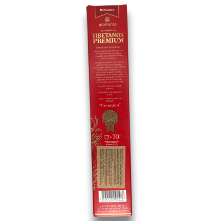 Tămâie tibetană premium Romance Connection Aromanza Tămâie - Iluminarte Argentina - 8 bețișoare groase