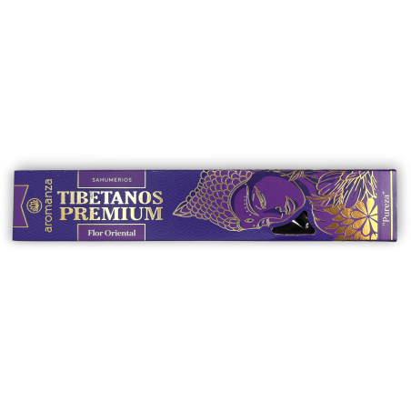 Premium Tibetan Incense Oriental Flower Purity Aromanza Incense - Iluminarte Argentina - 8 thick sticks