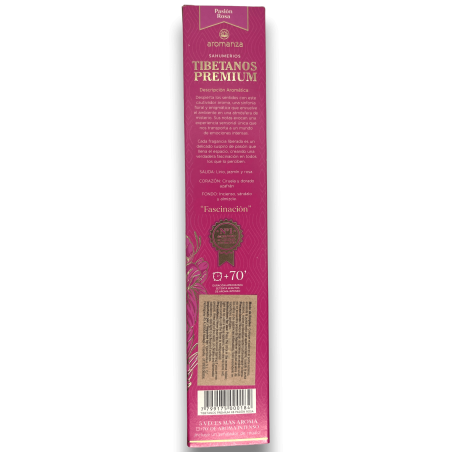Premium Tibet Räucherstäbchen Passion Rosa Faszination Aromanza Räucherstäbchen - Iluminarte Deutschland - 8 dicke Stäbchen