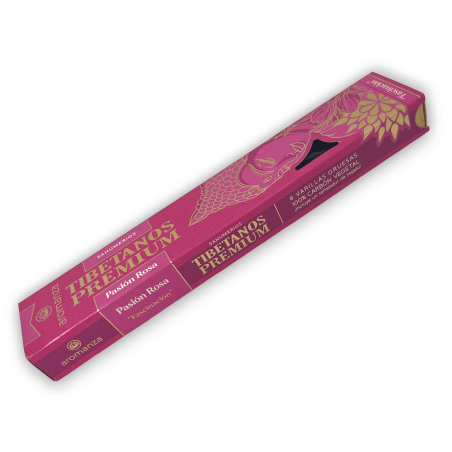 Premium Tibet Räucherstäbchen Passion Rosa Faszination Aromanza Räucherstäbchen - Iluminarte Deutschland - 8 dicke Stäbchen