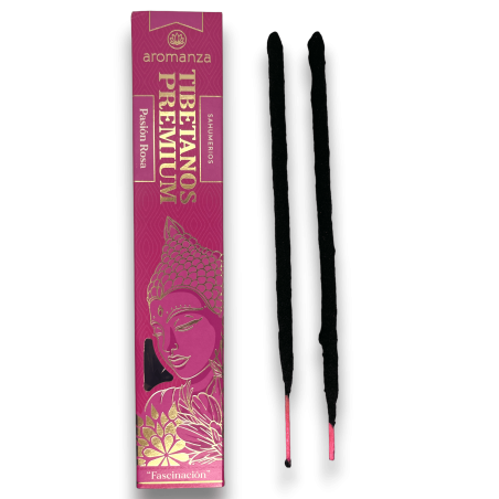 Premium Tibetaanse Wierook Pink Passion Fascination Aromanza Wierook - Iluminarte Argentina - 8 dikke stokjes