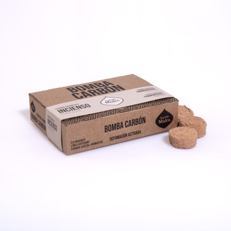Encens à pompe à charbon de bois actif - Purification au charbon aromatique - 24 pièces - Sainte Mère