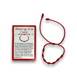7 Knoten Rotes Seil Armband - HOSTENATURA...