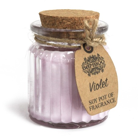 Vela de Cera de Soja Tarro - Violeta  - 5