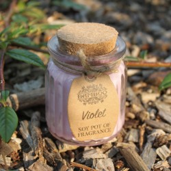 Vela de Cera de Soja Tarro - Violeta  - 8