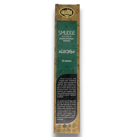 Organiczne kadzidła rozmarynowe AUM Fragrances Smudge Sticks Alecrim - 25gr.