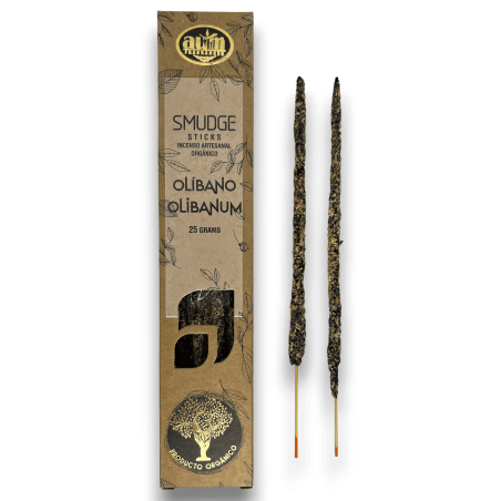 Bastões para manchas de fragrâncias de olíbano orgânico AUM - 25gr.