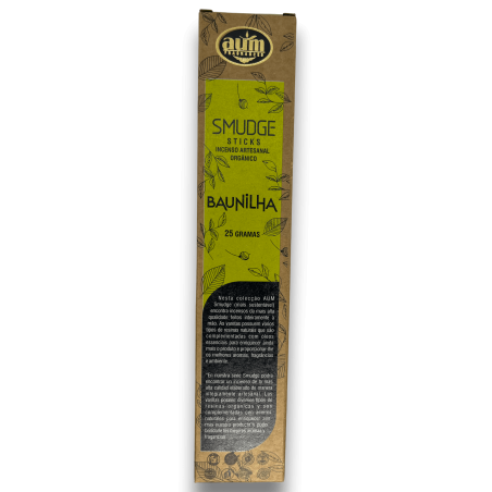 Organic Vanilla Incense AUM Fragrances Smudge Sticks - 25gr.