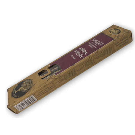 Bastoncini di sfumino di incenso biologico alla mirra AUM - 25gr.