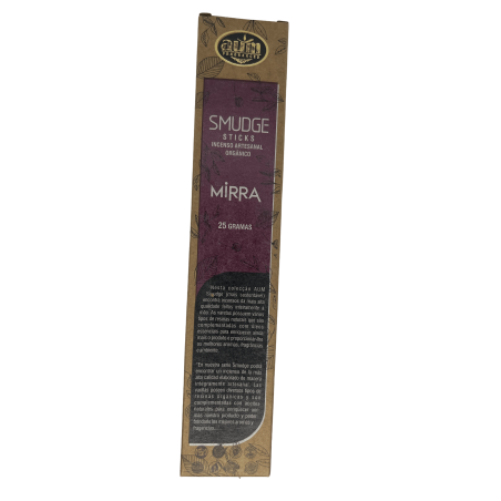 Bastoncini di sfumino di incenso biologico alla mirra AUM - 25gr.