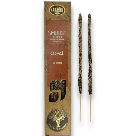Incenso Orgânico Copal AUM Fragrâncias Smudge Sticks - 25gr.