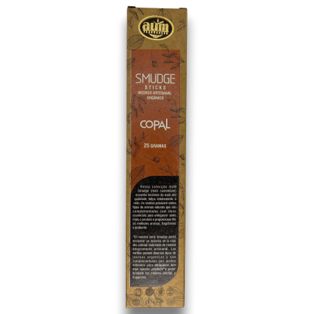 Incenso Orgânico Copal AUM Fragrâncias Smudge Sticks - 25gr.