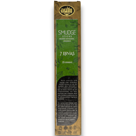 Encens Orgànic 7 Herbes AUM Fragrances Smudge Sticks - 25gr.