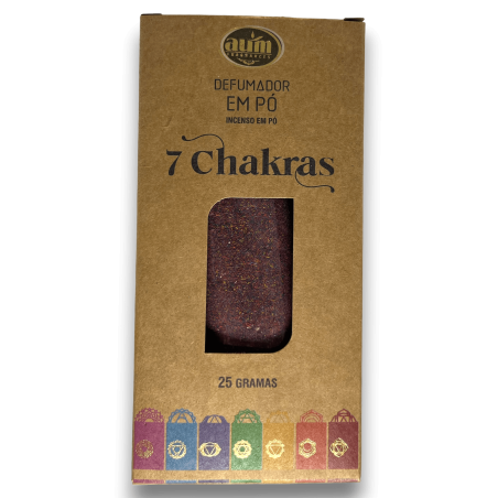 7 Chakras AUM Düfte 25gr Pulver Räucherstäbchen.