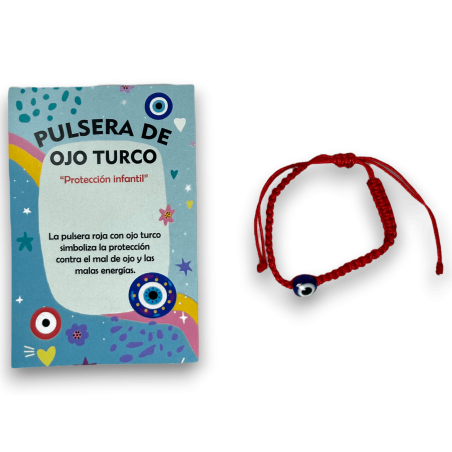 Polsera Infantil Ull Turc Protecció Infantil Contra el Mal d'Ull i les Males Energies - HOSTENATURA