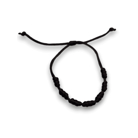 Pulseira Corda Marrom 7 Nós - HOSTENATURA Natureza, Estabilidade Vital e Abundância