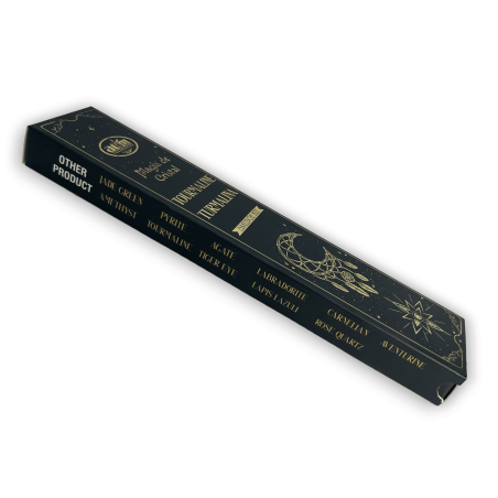 Aum Fragrances Crystal Magic Tourmaline Incense - Kadzidło z pudełkiem kryształów turmalinu - 20gr.