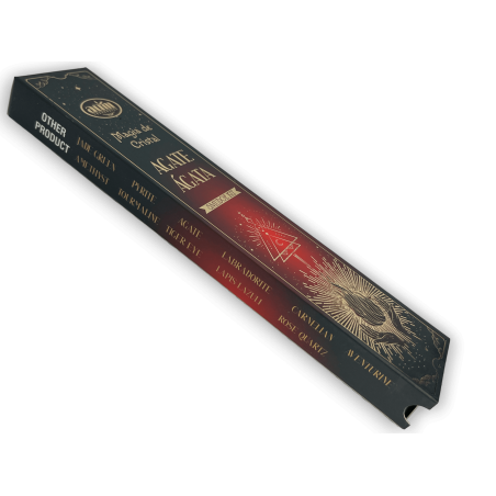 Aum Fragrances Encens en Cristal Magique en Agate - Encens avec Boîte en Cristal d’Agate - 20gr.