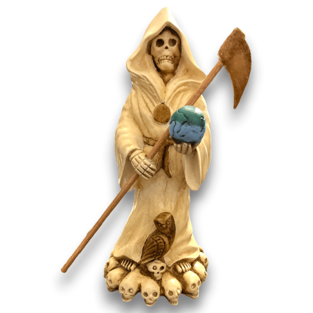 Santa Muerte-figuur 30 cm hars - HOSTENATURA handgemaakt
