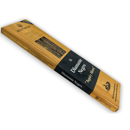 Good Wave Palo Santo Räucherstäbchen mit Black Diamond Räucherstäbchen Aromanza Argentinien Hier und Jetzt - 8 dicke Stäbchen