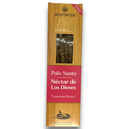 Good Wave Palo Santo Räucherstäbchen mit Nektar der Götter Divine Connection Räucherstäbchen Aromanza - 8 Stäbchen - Iluminarte 