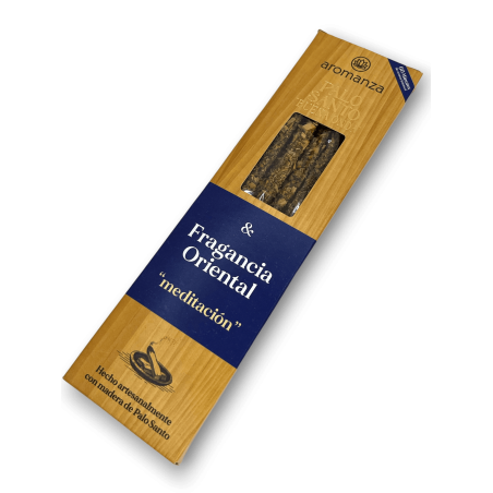 Good Wave Palo Santo Räucherstäbchen mit orientalischem Duft Meditation Räucherstäbchen Aromanza - 8 Stäbchen - Iluminarte Argen