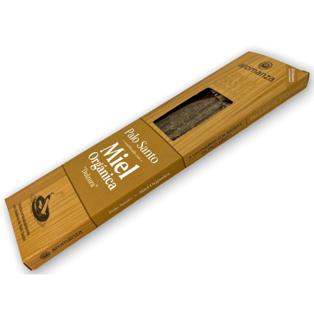 Good Wave Palo Santo Wierook met biologische honingzoetheid Aromanza wierook - 8 stokjes - Iluminarte Argentina