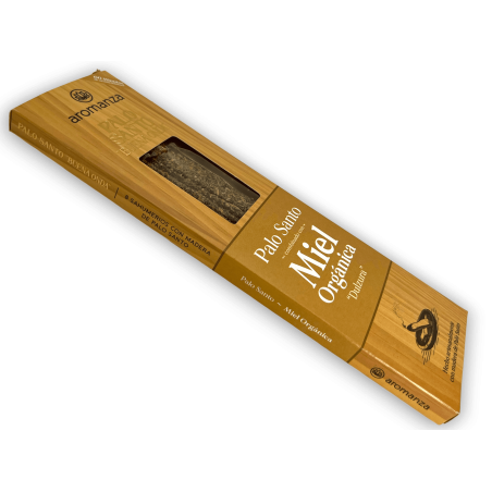 Good Wave Palo Santo Incense with Organic Honey Sweetness Incense Aromanza - 8 sticks - Iluminarte Argentina