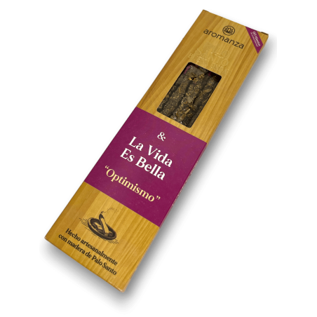 Good Wave Palo Santo Incense with Life is Beautiful Optimism Incense Aromanza - 8 sticks - Iluminarte Argentina