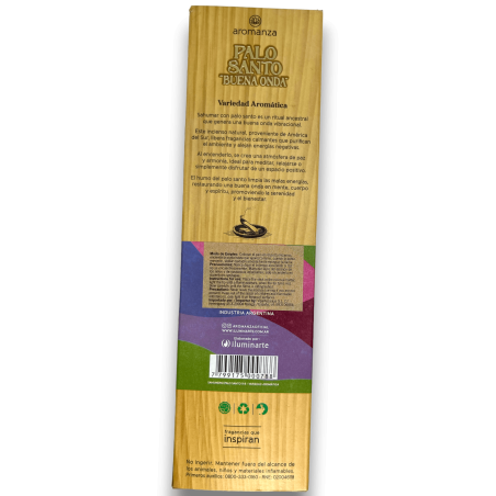 Good Wave Palo Santo Incense Aromatic Variety Mix Incense Aromanza - 8 sticks - Iluminarte Argentina