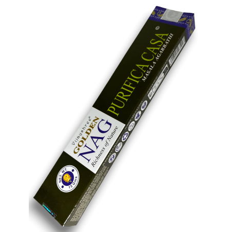Encens Purifica Casa GOLDEN NAG Purify House Vijayshree Fragrance - 1 Cajetilla de 15gr.