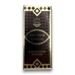 صندل بالبخور Dhoop خشب الصندل بالزعفران ANAND البخور الخيزران - 1 عبوة من 15 قطعة