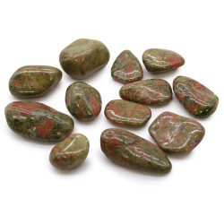 Pedra Unakite Média - Chakra Cardíaco, Visão e...