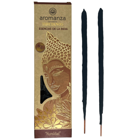 Encens Tibétain Essence d’Inde Encens Humilité Aromanza Argentina - Encens Artisan 8 bâtonnets extra épais