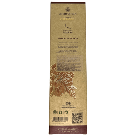 Incenso tibetano Essenza dell'India Incenso dell'umiltà Aromanza Argentina - Incenso fatto a mano 8 bastoncini extra spessi