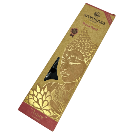 Encens Tibetà Rosa Real Amor Encens Aromanza Argentina - Sahumeri artesanal 8 varetes extra gruixudes